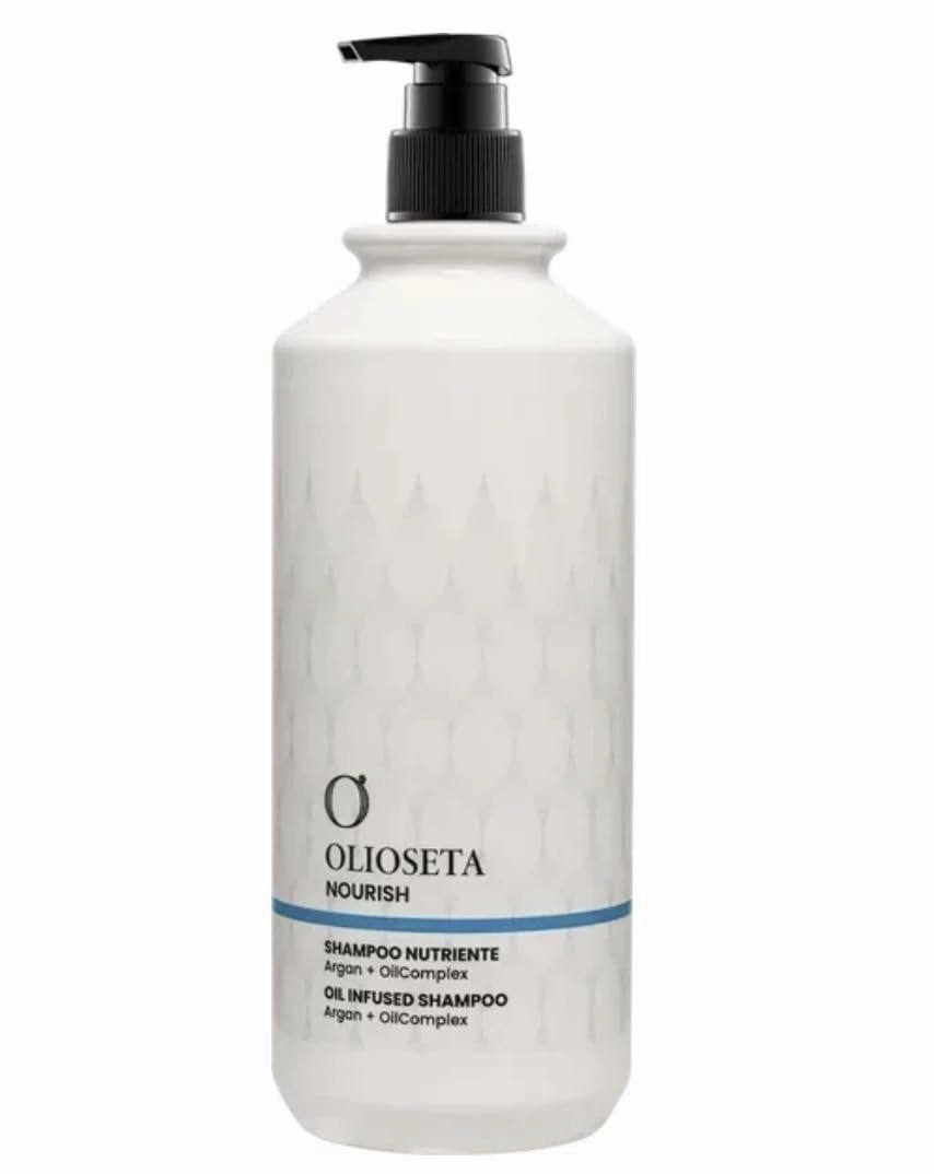 Olioseta Nourish Ultra-Nourishing Shampoo With Organic Argan Oil Gently Cleanses Hydrates Dry Damaged Hair 1000 ml/33.8 fl.oz.