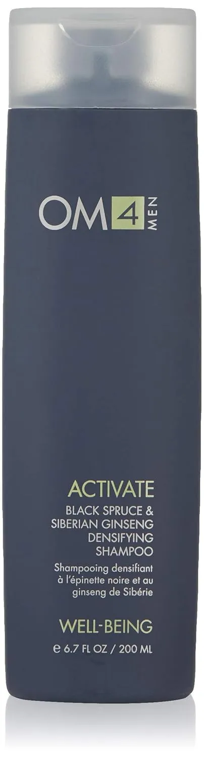 OM4 Activate: Black Spruce & Siberian Ginseng Hair Densifying Shampoo, Stimulating and Nourishing haircare