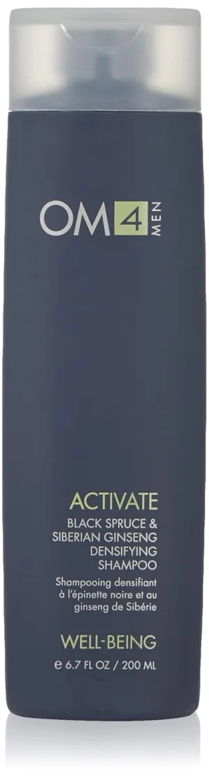 OM4 Activate: Black Spruce & Siberian Ginseng Hair Densifying Shampoo, Stimulating and Nourishing haircare
