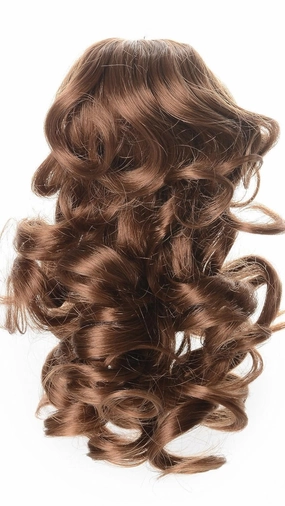 Onedor 12" Synthetic Fiber Natural Textured Curly Ponytail Clip In/On Hair Extension Hairpiece (27# - Strawberry Blonde)