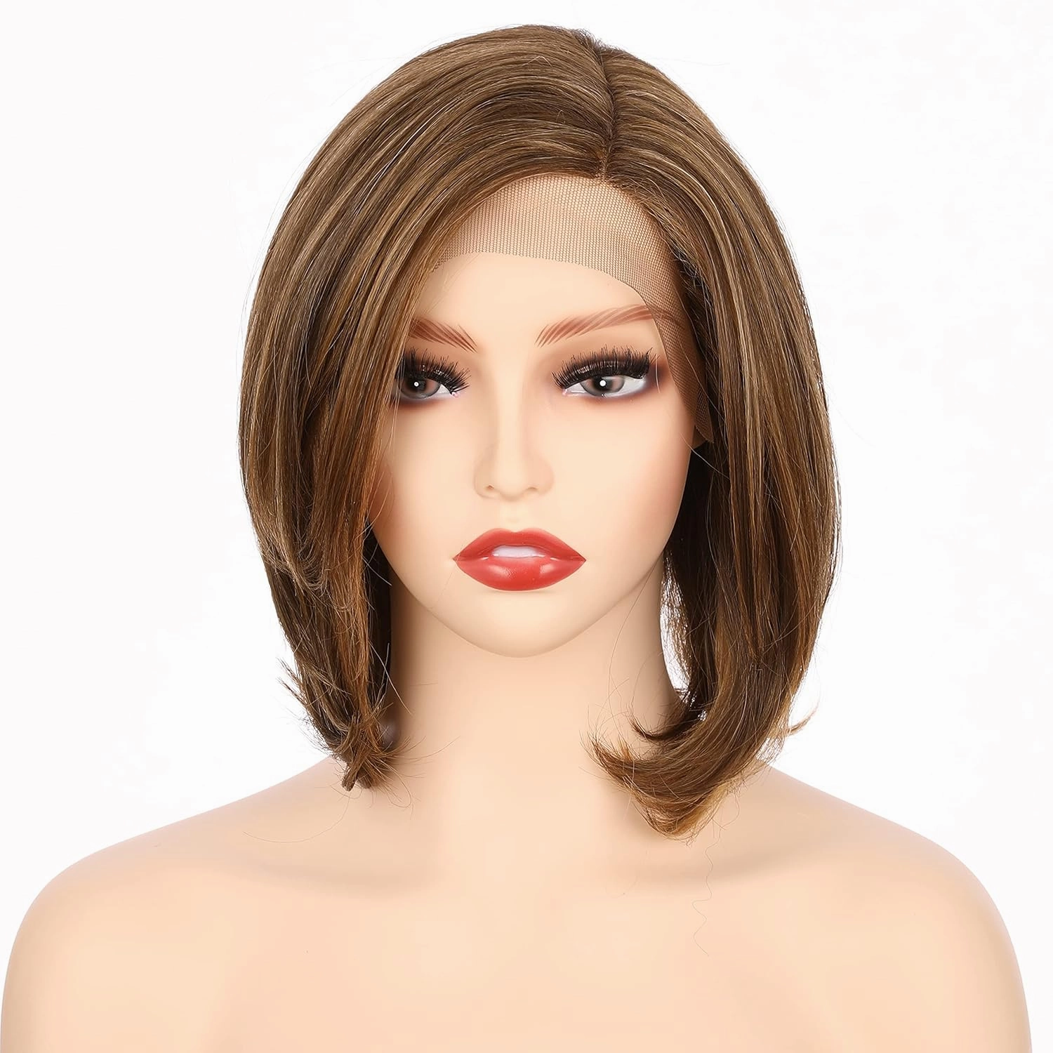 Onedor 9.5 Inch Size Part Lace Front Relaxed Straight Bob Wig (RL12/16)