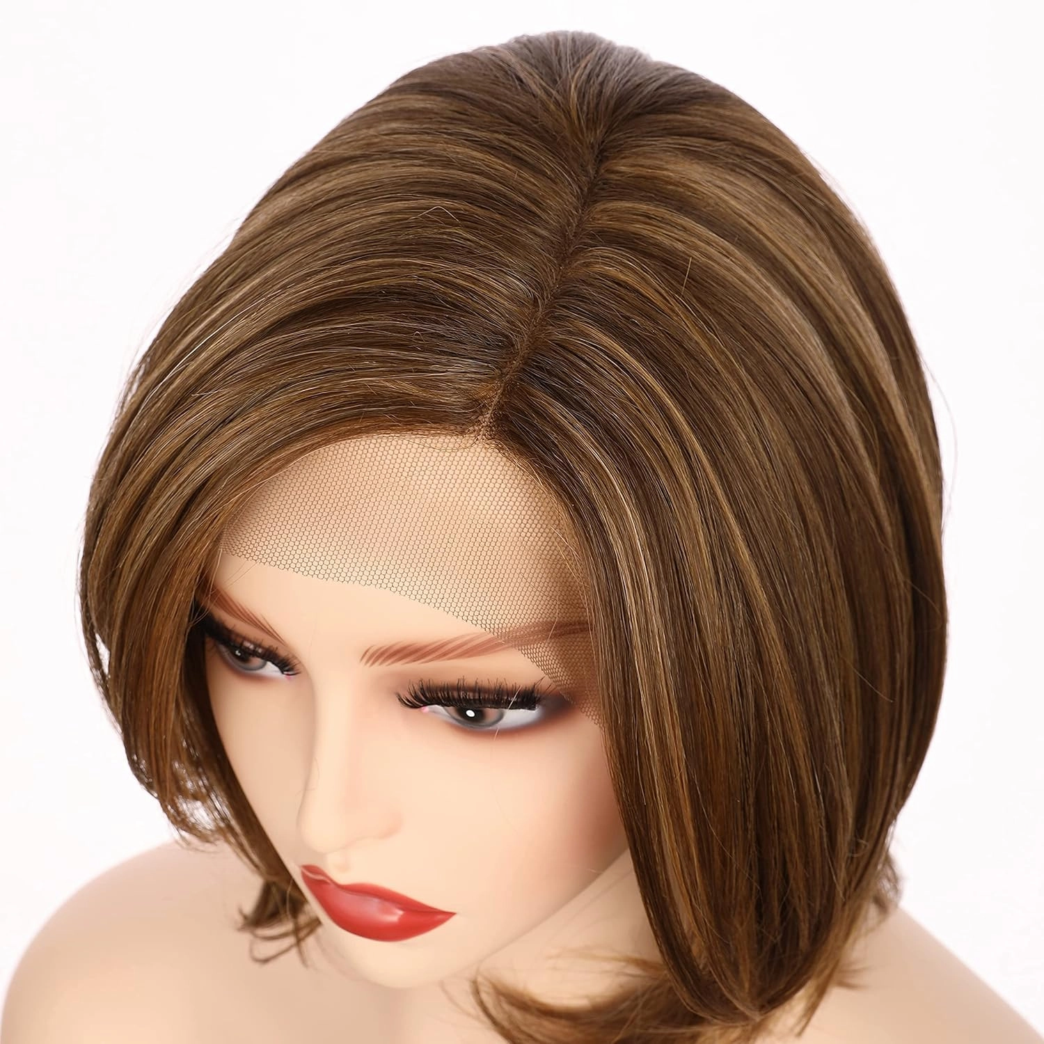 Onedor 9.5 Inch Size Part Lace Front Relaxed Straight Bob Wig (RL12/16)