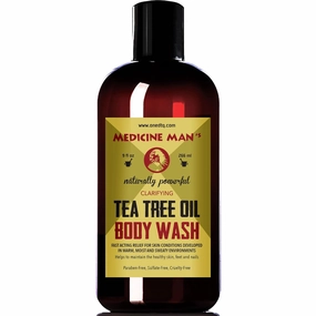 OneDTQ Medicine Man’s Tea Tree Oil Body Wash For Sweaty, Itchy, Scaly Skin; Clogged Pores And More, Natural 9 Oz Liquid Soap
