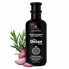 Onion Shampoo | Hair Growth & Strengthening Formula | Salt-Free & Paraben-Free | Enriched with Argan Oil, Biotin, and Rosemary | Nourishes, Hydrates, & Revitalizes Hair | 16.9 fl oz