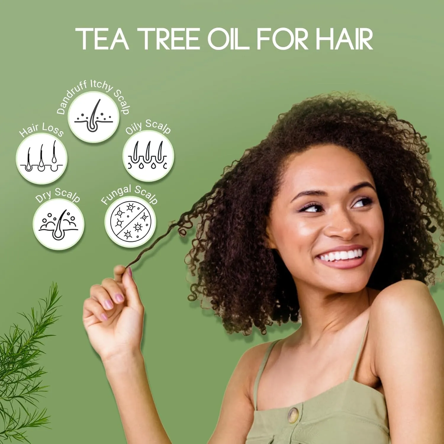 Organic Tea Tree Oil for Skin, Hair, Face, Scalp, Nails, 100% Pure Australian Tea Tree Essential Oil for Spray, Diffuser -1 Oz