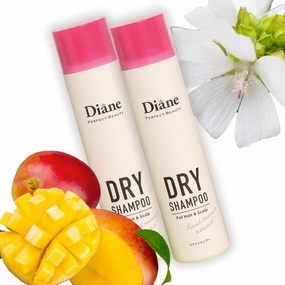 Organic Dry Shampoo for Women & Men, Natural Dry Shampoo Spray by Keratin for Oily Hair & Itchy Scalp, Sulfate Free Shampoo in Travel Size from Japan, MANGO & MUSK, 3.35 Oz, 2EA