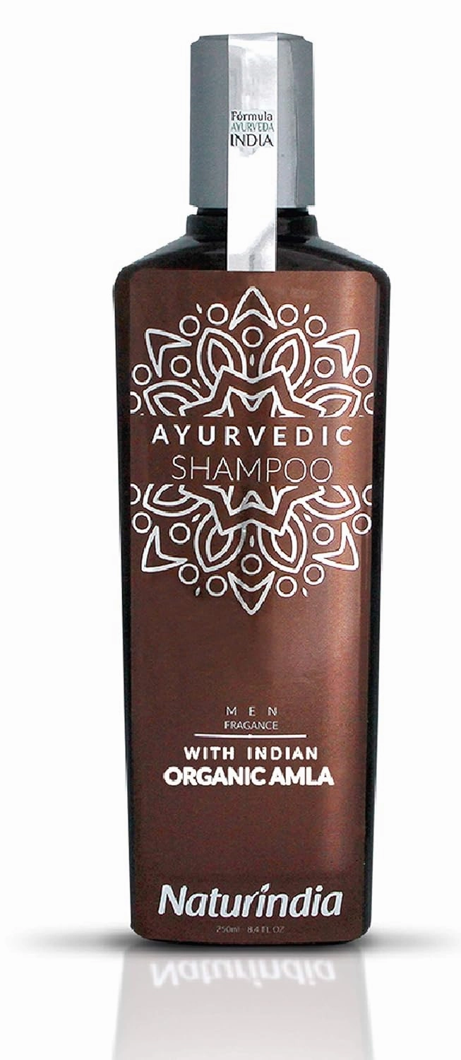 Organic Hair Growth Shampoo for Men Ayurvedic formula Amla Prevents Hair Loss