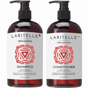 Organic Shampoo 17 oz   Conditioner 16 oz | Prevents Hair Loss, Promotes Hair Growth | Ayurvedic Herbs, Lavender, Ginger & Rosemary | NO GMO, Sulfates, Gluten, Alcohol, Parabens, Phthalates