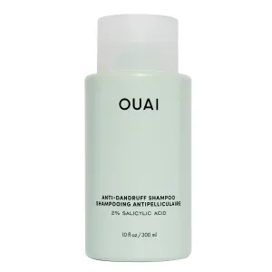 OUAI Anti Dandruff Shampoo - Soothing Salicylic Acid Shampoo for Flaky, Dry and Itchy Scalp - Reduces Itching, Redness and Irritation - Sulfate Free Scalp Care (10 Fl Oz)