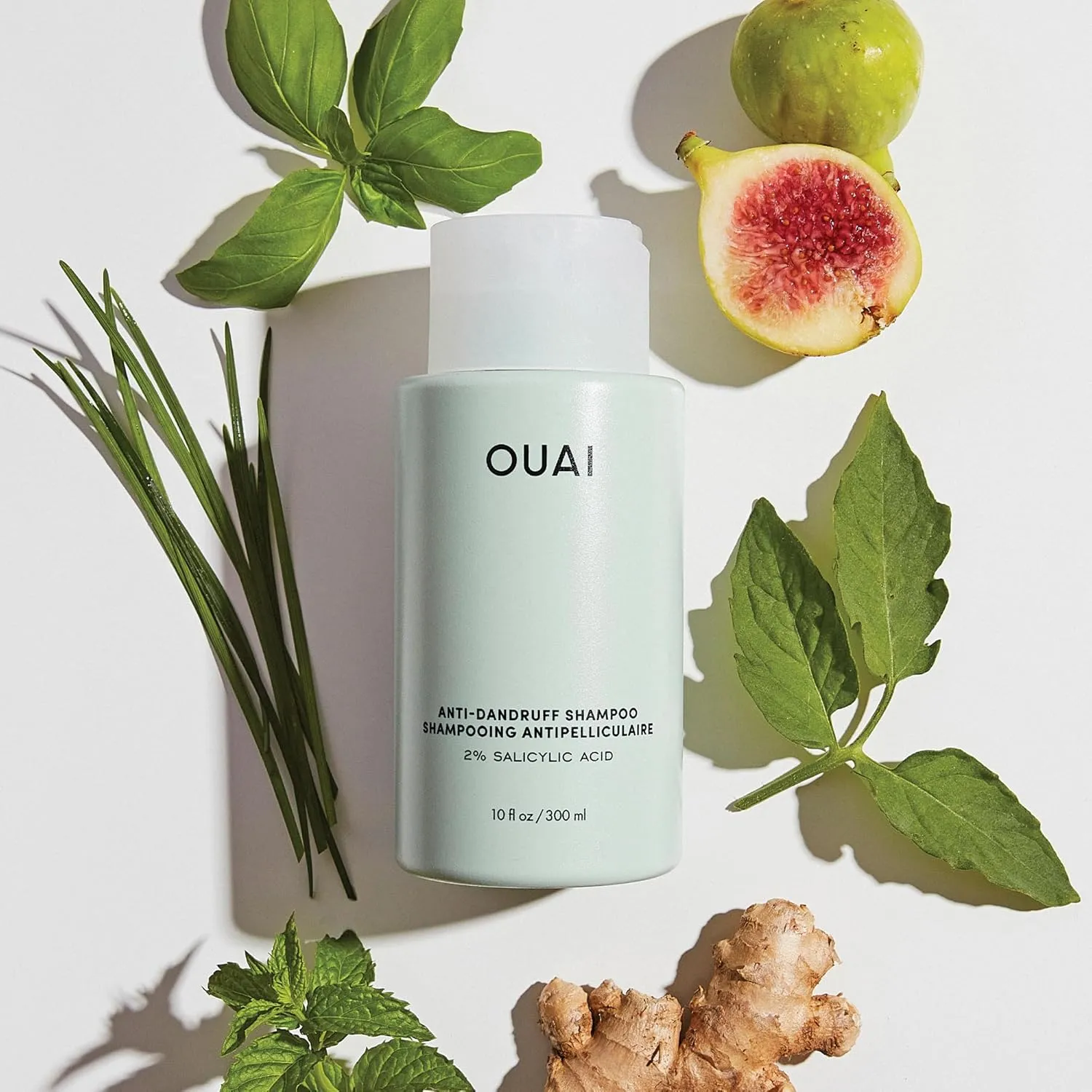OUAI Anti Dandruff Shampoo - Soothing Salicylic Acid Shampoo for Flaky, Dry and Itchy Scalp - Reduces Itching, Redness and Irritation - Sulfate Free Scalp Care (10 Fl Oz)