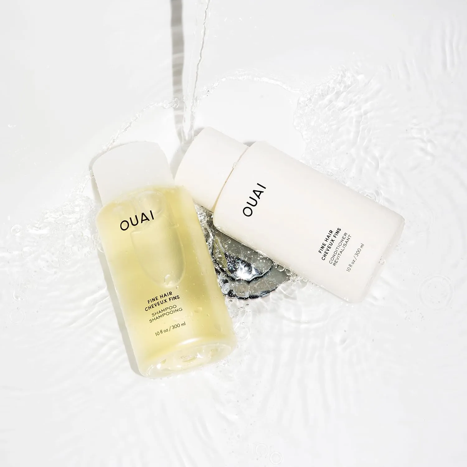 OUAI Fine Shampoo Refill - Volumizing Shampoo with Strengthening Keratin, Biotin & Chia Seed Oil for Fine Hair - Delivers Weightless Body - Paraben, Phthalate & Sulfate Free Hair Care (32 Fl Oz)