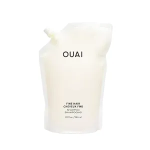 OUAI Fine Shampoo Refill - Volumizing Shampoo with Strengthening Keratin, Biotin & Chia Seed Oil for Fine Hair - Delivers Weightless Body - Paraben, Phthalate & Sulfate Free Hair Care (32 Fl Oz)