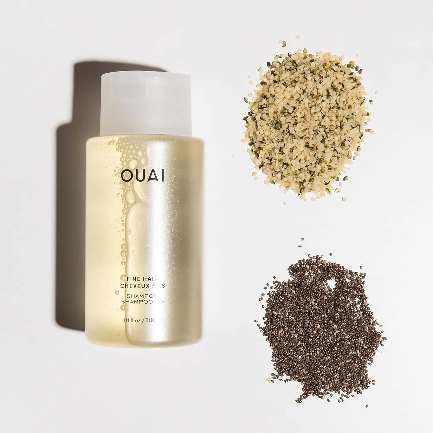 OUAI Fine Shampoo Refill - Volumizing Shampoo with Strengthening Keratin, Biotin & Chia Seed Oil for Fine Hair - Delivers Weightless Body - Paraben, Phthalate & Sulfate Free Hair Care (32 Fl Oz)