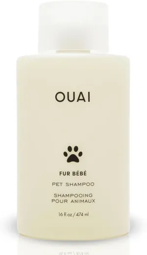 OUAI Fur Bébé Pet Shampoo, Mercer Street Scent - Dog Shampoo and Coat Wash for Hydrating, Cleansing and Adding Shine - Pet Supplies by OUAI (16 Fl Oz)