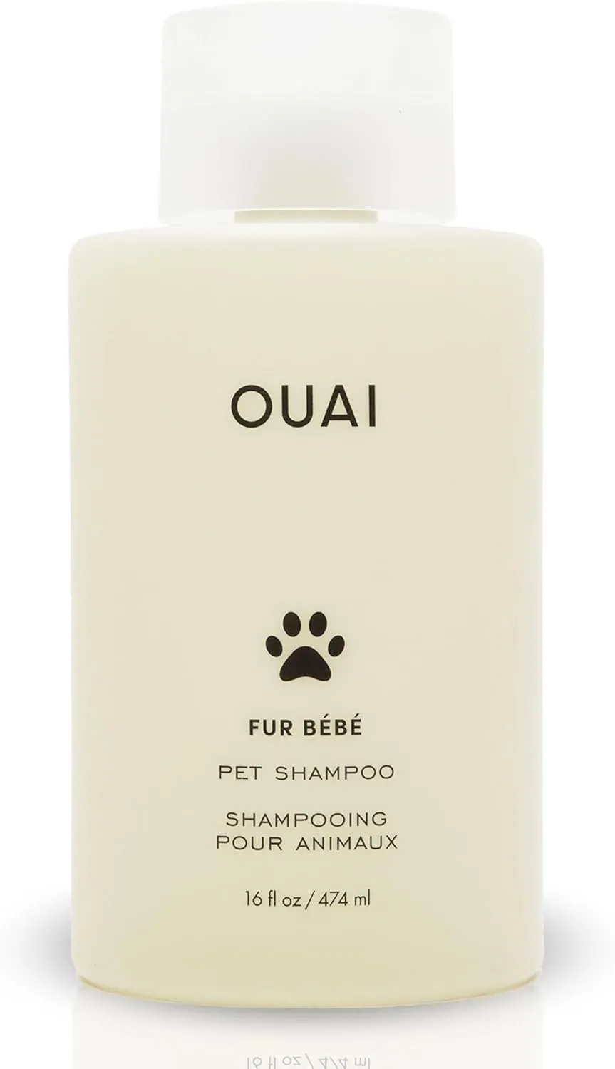 OUAI Fur Bébé Pet Shampoo, Mercer Street Scent - Dog Shampoo and Coat Wash for Hydrating, Cleansing and Adding Shine - Pet Supplies by OUAI (16 Fl Oz)