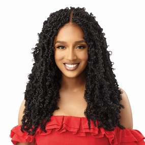 Outre Synthetic Twisted Up 4X4 HD Braid Lace Wig - BUTTERFLY BOMB TWIST 24 (Color:1 Jet Black)