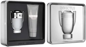 Paco Rabanne Invictus For Men 2 Piece Set Tin Box (3.4 Oz Eau De Toilette Spray   3.4 Oz All Over Shampoo), multi color