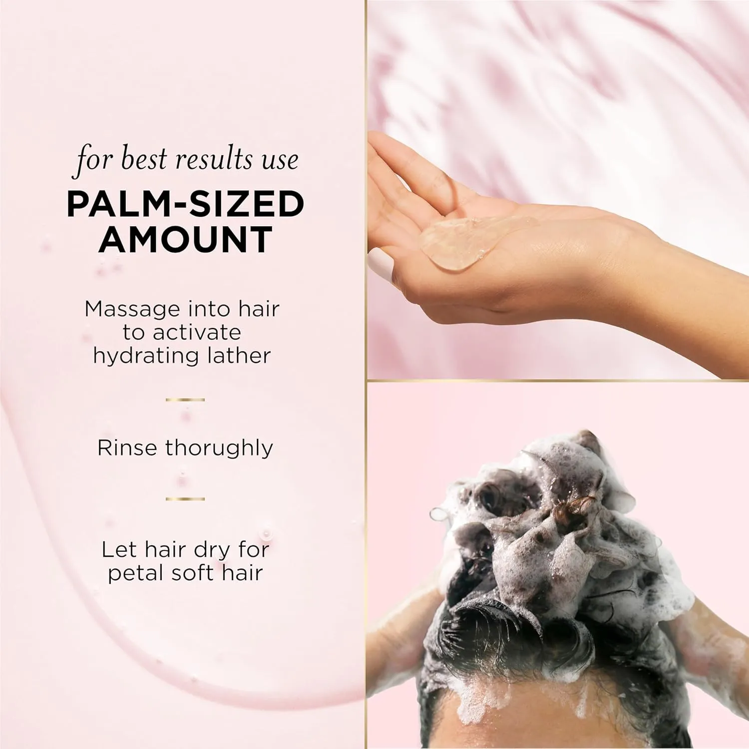 Pantene Nutrient Blends Miracle Moisture Boost Rose Water Shampoo & Conditioner Dual Pack for Dry Hair, Sulfate Free