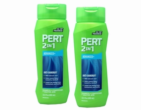 PERT PLUS Anti-Dandruff 2 in 1 Shampoo and Conditioner for Flake Free Hair 13.5 fl (PACK OF 2)