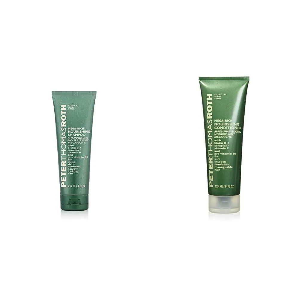 Peter Thomas Roth | Mega-Rich Nourishing Shampoo | Biotin B-7 Complex Shampoo for Clean, Shiny, Healthier-Looking Hair