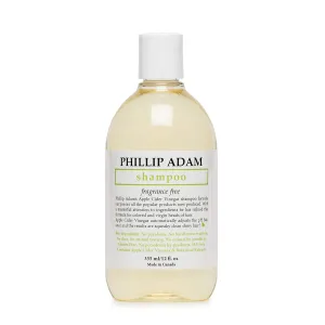 Phillip Adam Fragrance Free Shampoo - Sulfate Free and Paraben Free - Balances pH of Hair and Scalp - 12 Ounce