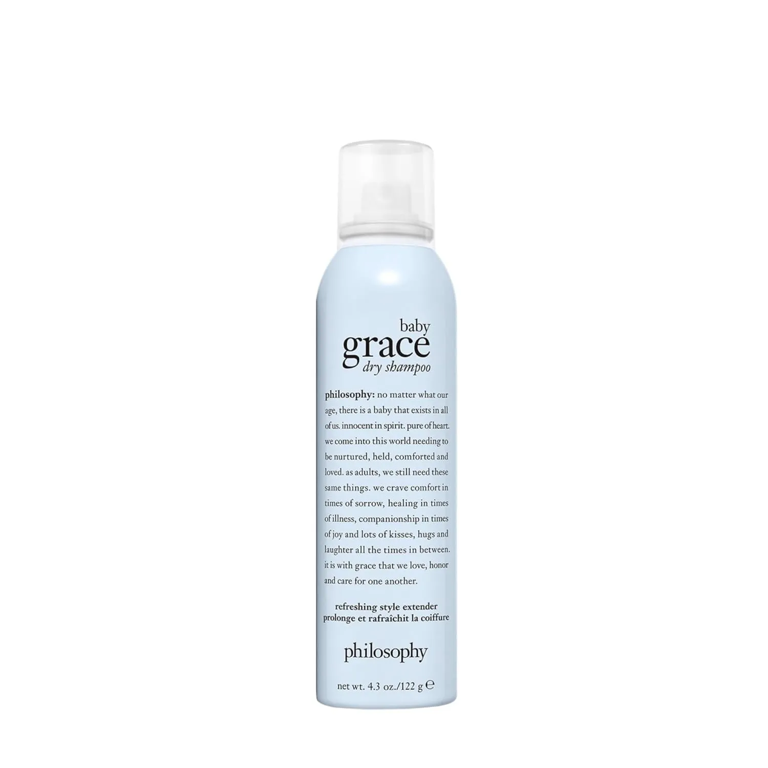 philosophy dry shampoo - instantly cleanses hair - adds volume & texture without going to the salon