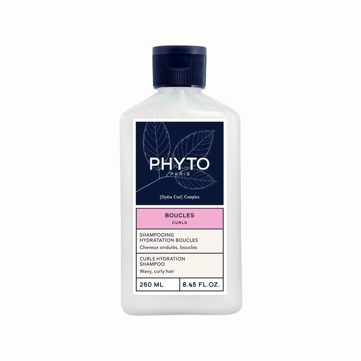 PHYTO CURLS Hydration Shampoo, Sulfate-Free, Silicone-Free, Nourishing Cleanser for Wavy & Curly Hair (2A–3A), Enhances Curl Definition & Shine, 8.45 fl oz