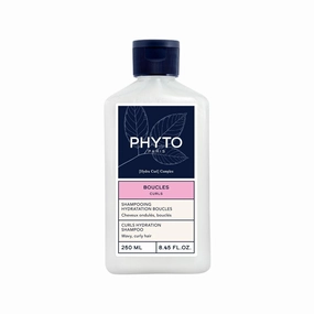 PHYTO CURLS Hydration Shampoo, Sulfate-Free, Silicone-Free, Nourishing Cleanser for Wavy & Curly Hair (2A–3A), Enhances Curl Definition & Shine, 8.45 fl oz