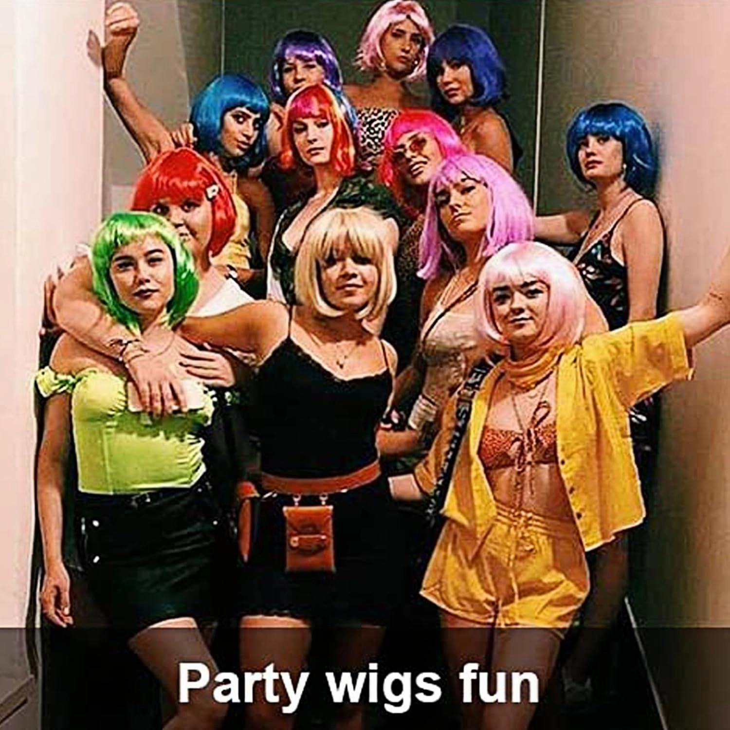 Pink Bob Wig With Bangs 12 Inch Short Bob wig for Women Short Bob Wigs Synthetic Fiber Bob Wigs and Halloween Cosplay Bob Wig With One Cap (Pink)