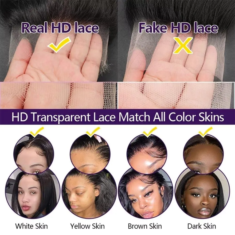 Pixie Cut Human Hair Wigs For Black Women Afro Rose Curly Funmi Glueless Wigs with Bangs Short Bouncy Curly Bob 13x4 HD Transparent Lace Front Wig 150% Density Bleached Knots 6inch