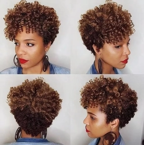 Pixie Cut Wig Short Wigs for Black Women Curly Wig Short Cut Wigs Short Curly Wig Afro Curly Funmi Wigs