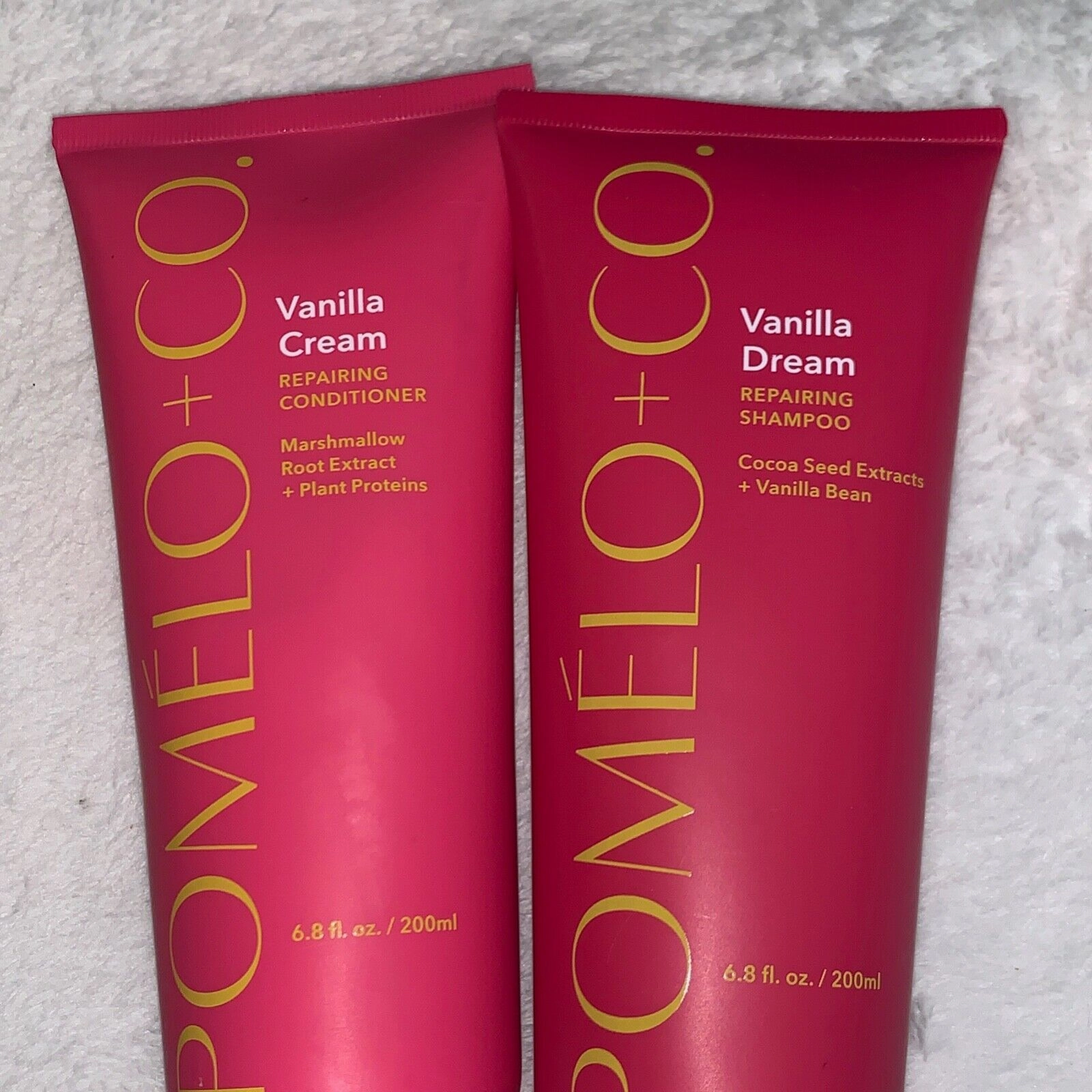 Pomelo   Co Vanilla Dream Repairing Shampoo & Cream Conditioner 6.8oz Each New