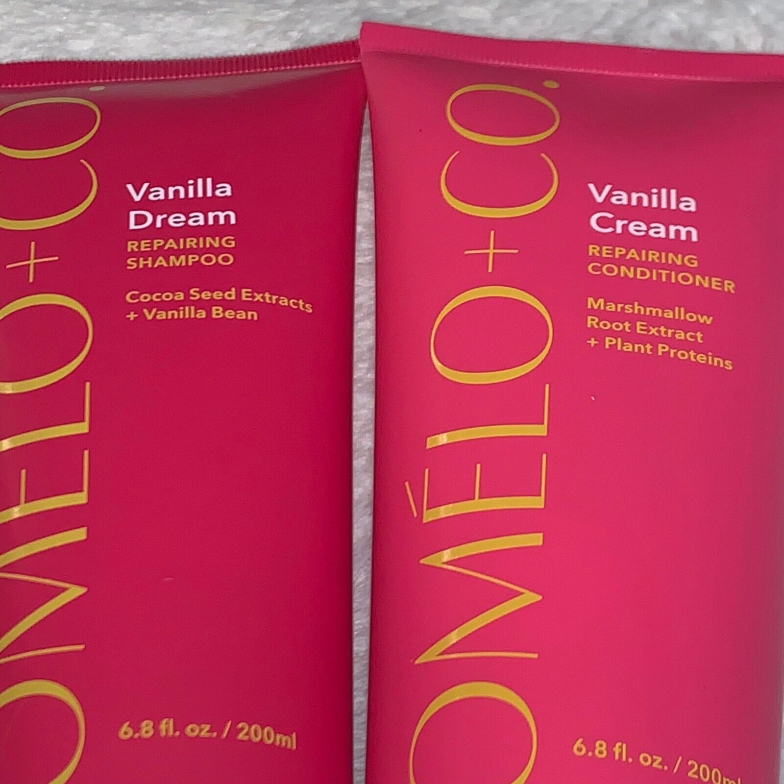 Pomelo   Co Vanilla Dream Repairing Shampoo & Cream Conditioner 6.8oz Each New