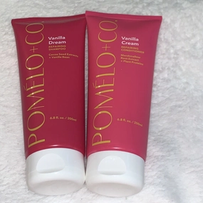 Pomelo   Co Vanilla Dream Repairing Shampoo & Cream Conditioner 6.8oz Each New