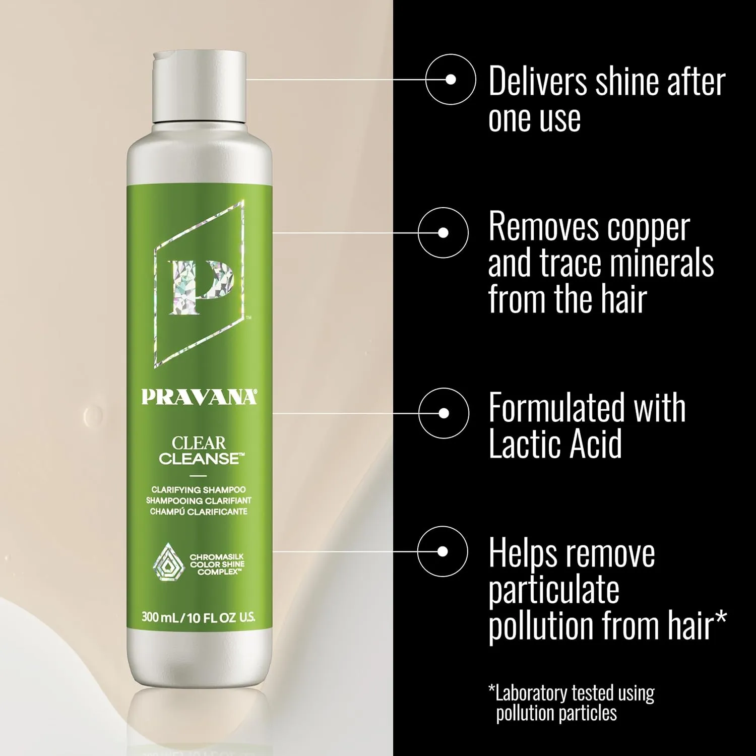 Pravana Clear Cleanse Mineral Diminishing Shampoo | For Clarifying Color Treated Hair | Instantly Removes Hard Water Deposits | Hydrates, Energizes, Volumizes | Eliminates Discoloration | Vegan