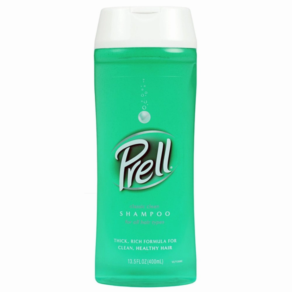 Prell Classic Clean Shampoo, Leaves Hair Healthy, Shiny and Full of Texture without Causing Dryness, Alcohol Free, 13.5 Fl Oz, Pack of 6