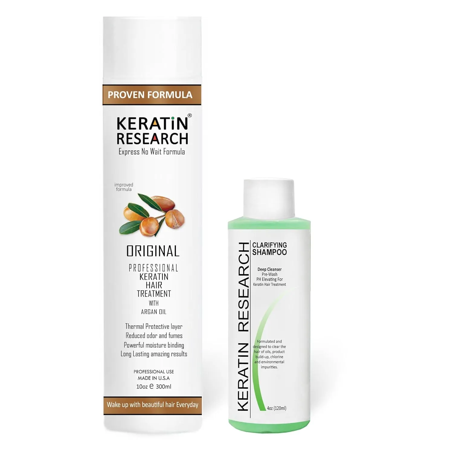 Premium Advanced Brazilian Keratin Hair Treatment Straightening Complex Blowout Keratin Professional Salon Results at home for Months Keratina Brasilera Tratamiento (10oz  4oz)
