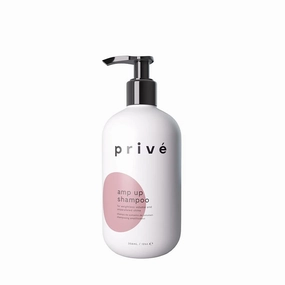 Privé Amp Up Volumizing Shampoo for Fine, Thin Hair - Lightweight, Sulfate-Free Hair Shampoo for Women & Men - Adds Body, Lift & Shine and Refreshes Scalp - Formulated with Bamboo & Acai (12 oz)