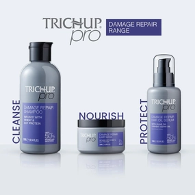 Pro Damage Repair & Instant Smoothing Hair Care Kit for Dry Frizzy Hair (Set of 3) | Shampoo 300 ml   Hair Oil Serum 100 ml   Hair Mask 200 ml | Improve Texture | Reduces Dryness