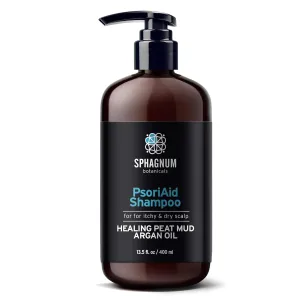 Psoriasis Shampoo 13.5 fl. Oz - Natural Peat Mud Treatment for Itchy, Dry, and Red Scalp. Sulfate Free.