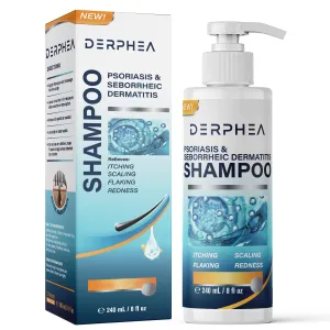 Psoriasis Shampoo: Seborrheic Dermatitis Shampoo, Folliculitis - for Eczema Dandruff Itchy Dry Scalp - Safe Ingredients for All Skin Types - 8 Fl Oz