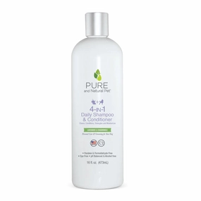 Pure and Natural Dog Shampoo   Conditioner: Daily 4-in-1