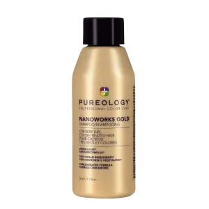 Pureology Nanoworks Gold Shampoo - For Very Dry and Color-Treated Hair, Renews Softness & Shine, Sulfate-Free & Vegan