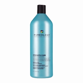 Pureology Strength Cure Shampoo - For Damaged and Color-Treated Hair, Fortifies & Strengthens Hair, Sulfate-Free & Vegan