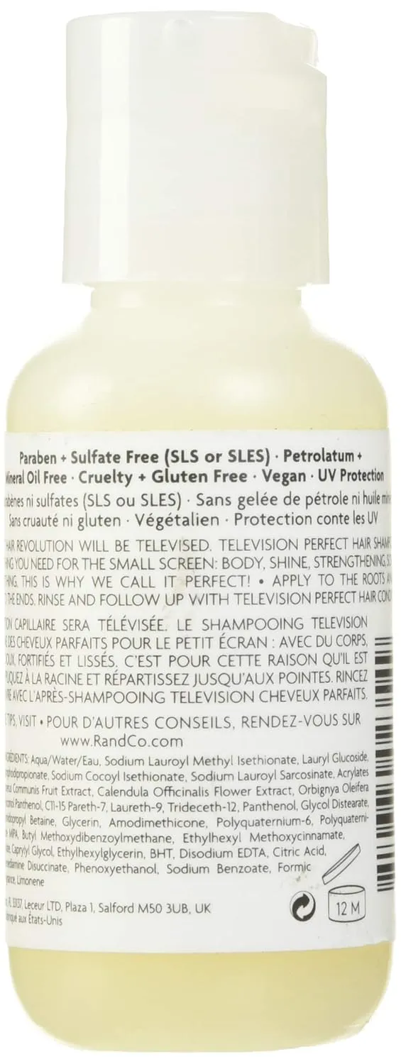 R Co Television Perfect Hair Shampoo | Body   Shine   Smoothing for All Hair Types | Vegan   Cruelty-Free |