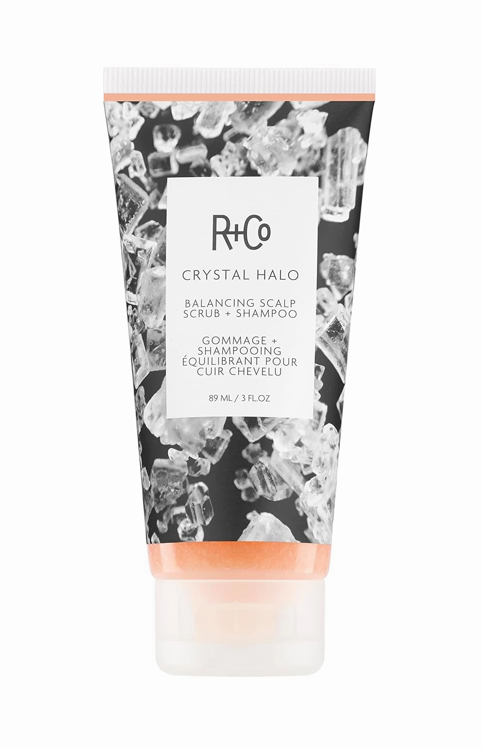 R Co Crystal Halo Balancing Scalp Scrub   Shampoo | Purifies   Cleanses   Balances | Vegan   Cruelty-Free | 3 Oz