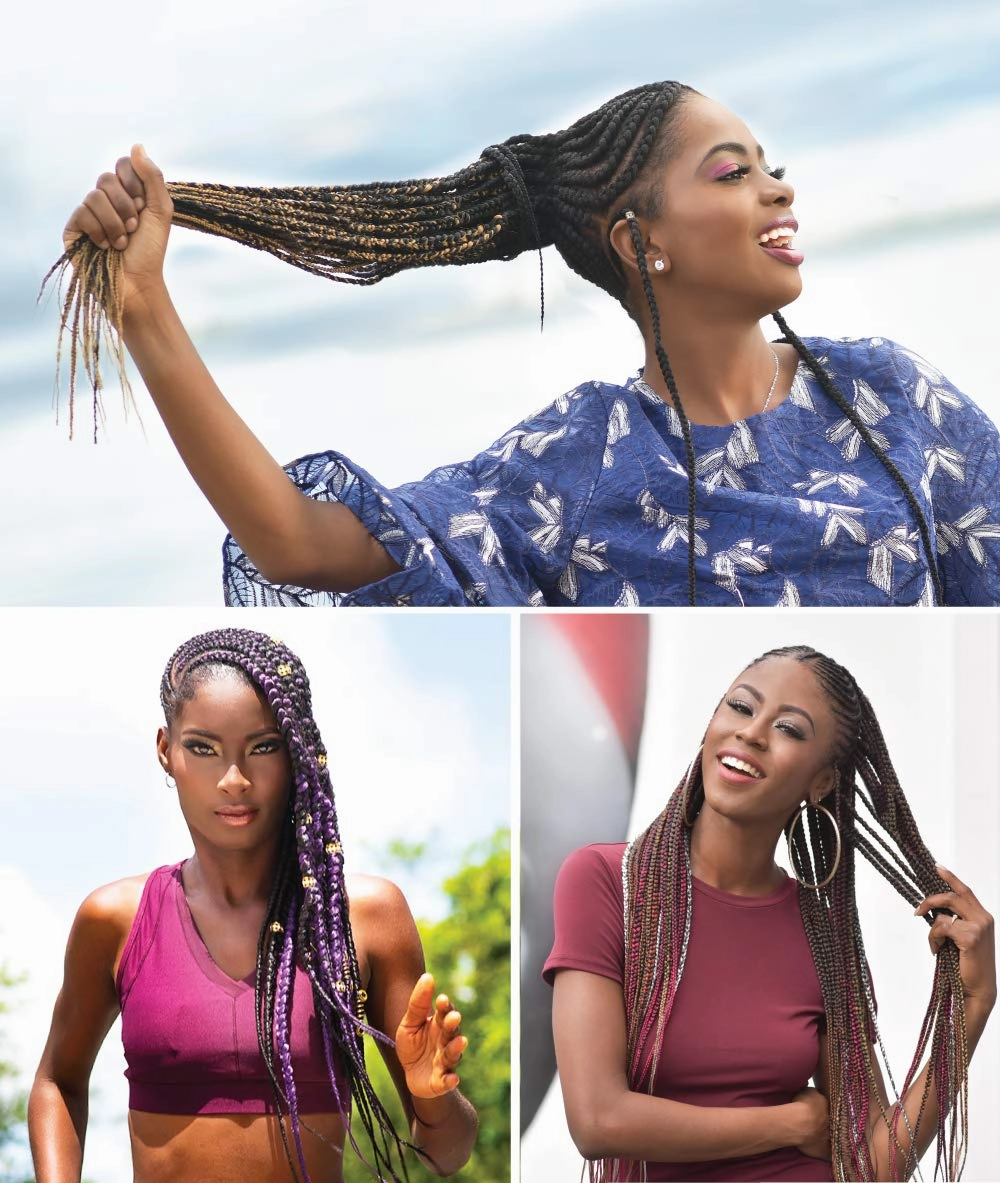 REALISTIC Multi Pack X-Pression 3X Ghana Braids Pre-stretched Unfolded 60" 100% Kanekalon Easy to Braid, Knotless, Feed in Itch Free (20-Pack, 27) E613XG6-2720