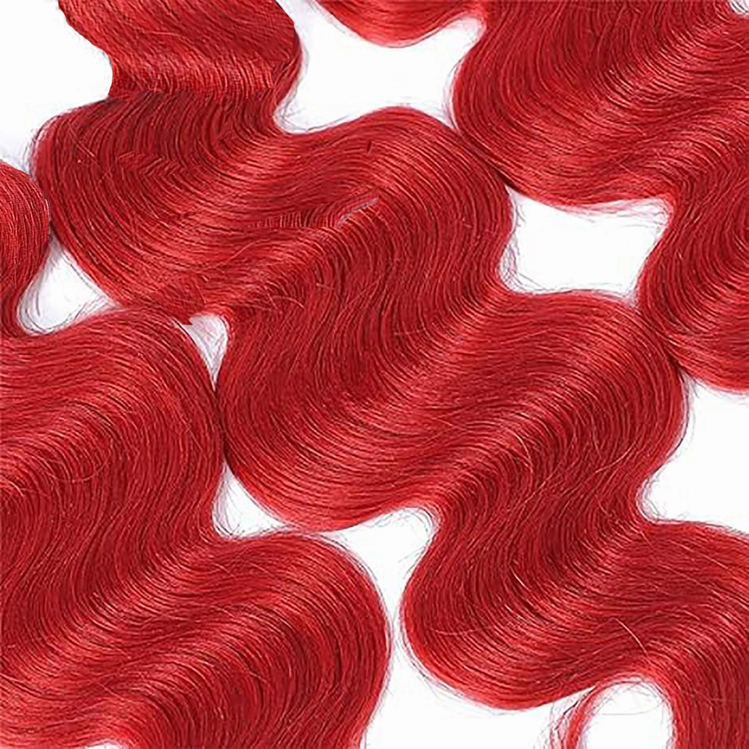 Red Bundles Human Hair Burgundy Body Wave Bundles Human Hair 12 14 16 Inch Unprocessed 8A Brazilian Virgin Light Red Body Wave Bundles Human Hair Extensions Bright Red Bundles