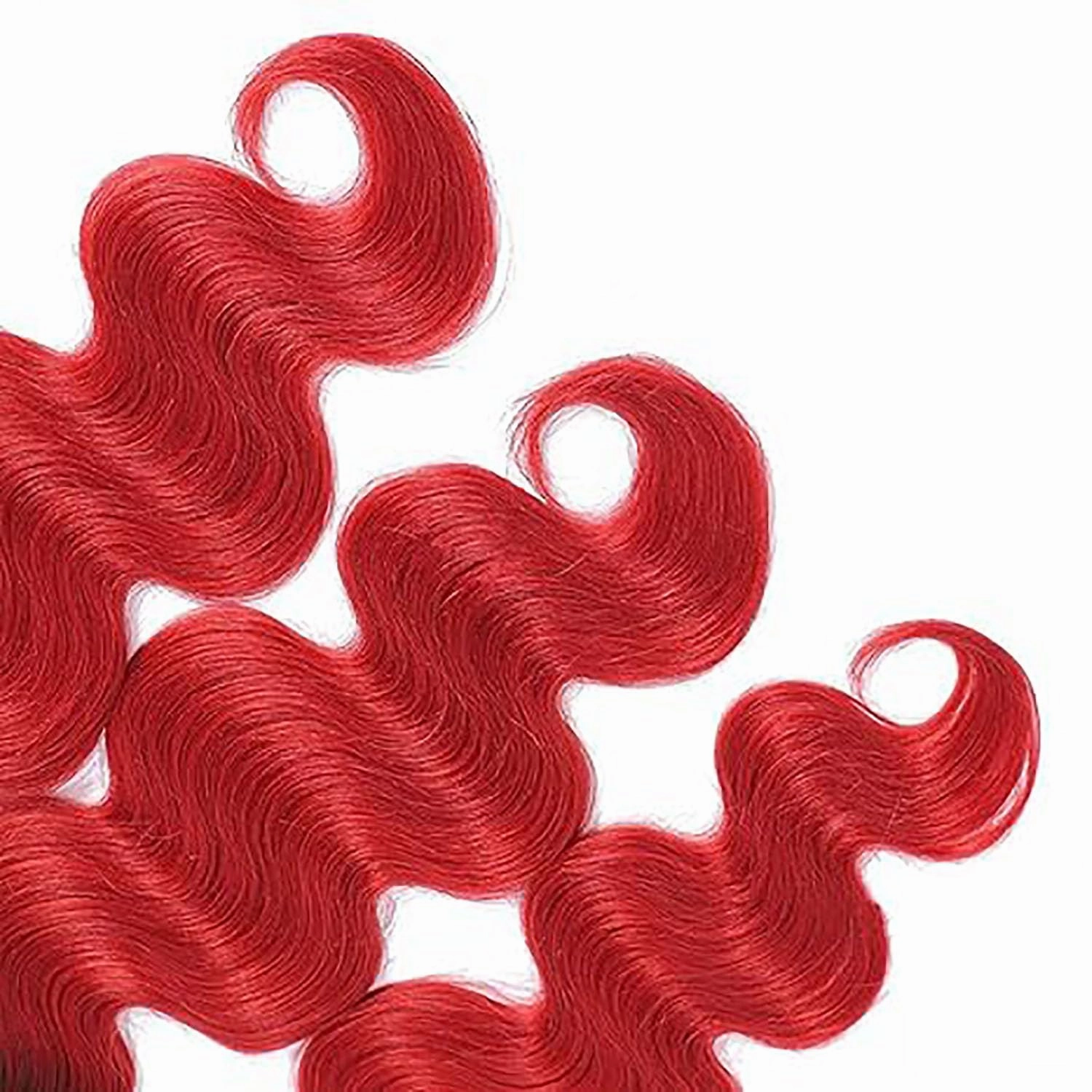 Red Bundles Human Hair Burgundy Body Wave Bundles Human Hair 12 14 16 Inch Unprocessed 8A Brazilian Virgin Light Red Body Wave Bundles Human Hair Extensions Bright Red Bundles