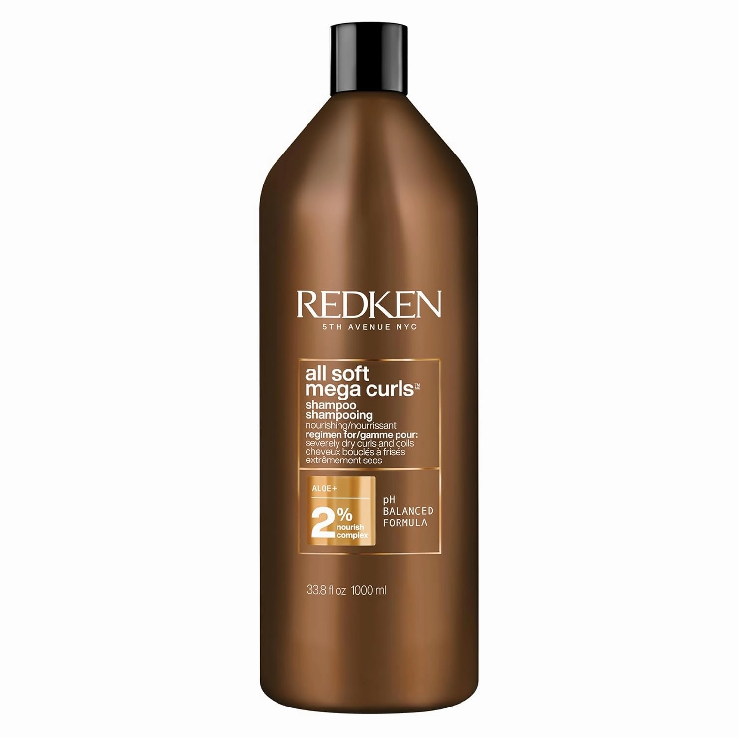 Redken All Soft Mega Curls Shampoo For Extremely Dry Curly & Coily Hair - Nourishes & Softens Severely Dry Hair, Sulfate Free